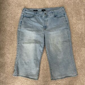 NYDJ Cool Embrace wide leg cropped jeans 18W PETITE